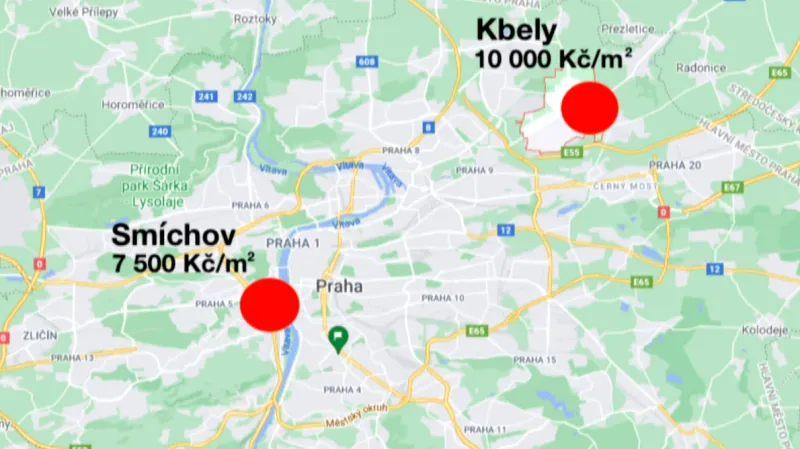 Srovnání cen pozemků