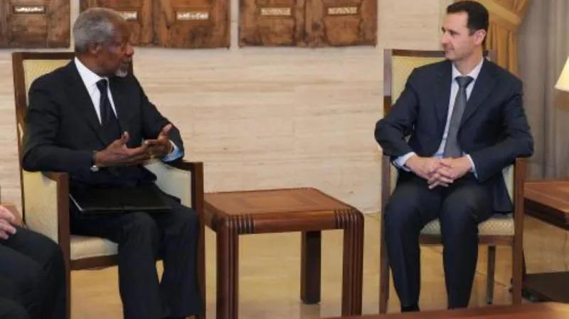 Kofi Annan a Bašár Asad