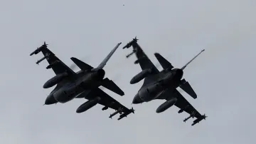 Ukrajinské stíhačky F-16 na snímku ze srpna 2024