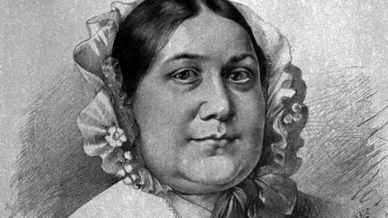 M. D. Rettigová na portrétu od Jana Vilímka