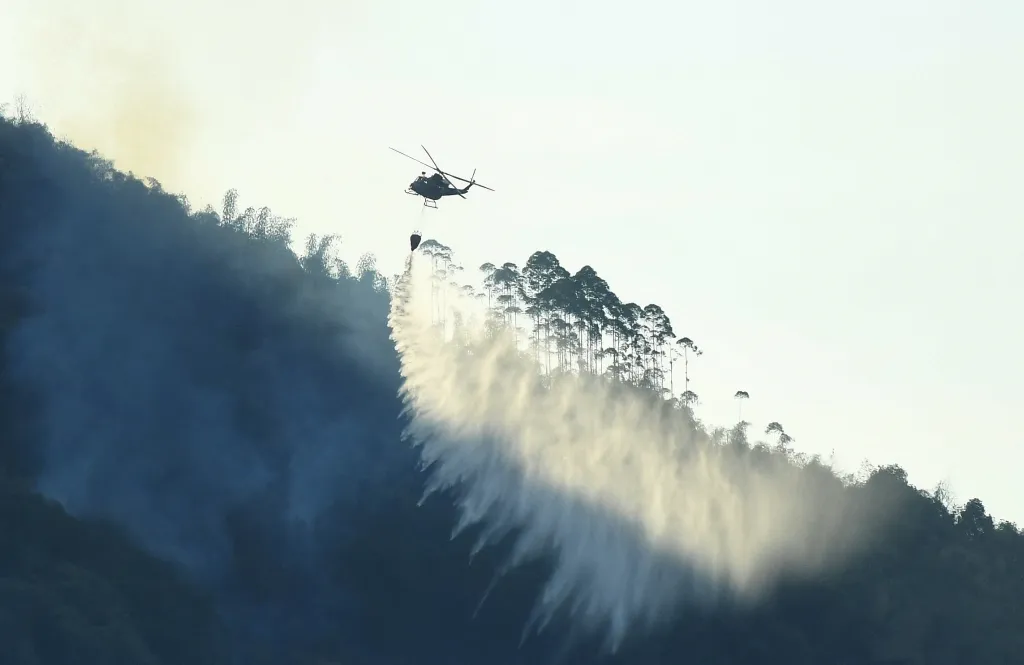 Kromě ekonomických ztrát mají sucha na svědomí také přímé nebezpečí v podobě šířících se lesních požárů. Zejména v horských a lesnatých oblastech čelí hasiči a záchranáři zvýšené zátěži