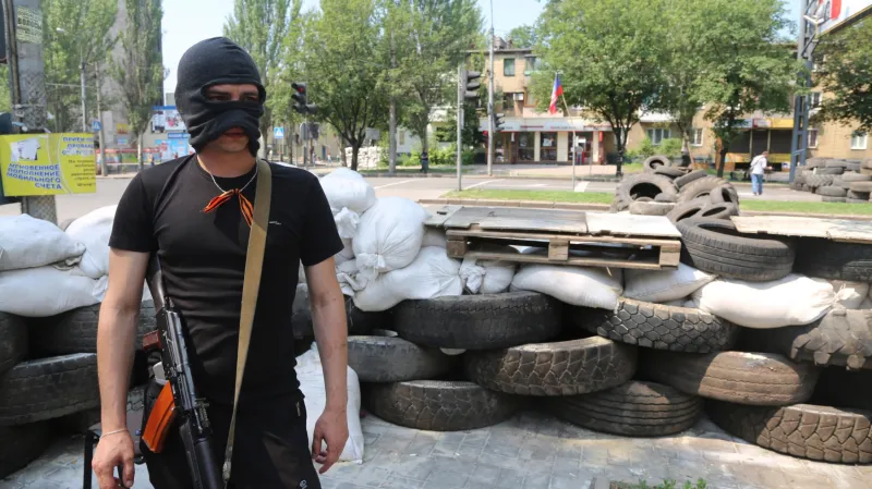 Proruští separatisté v Doněcku