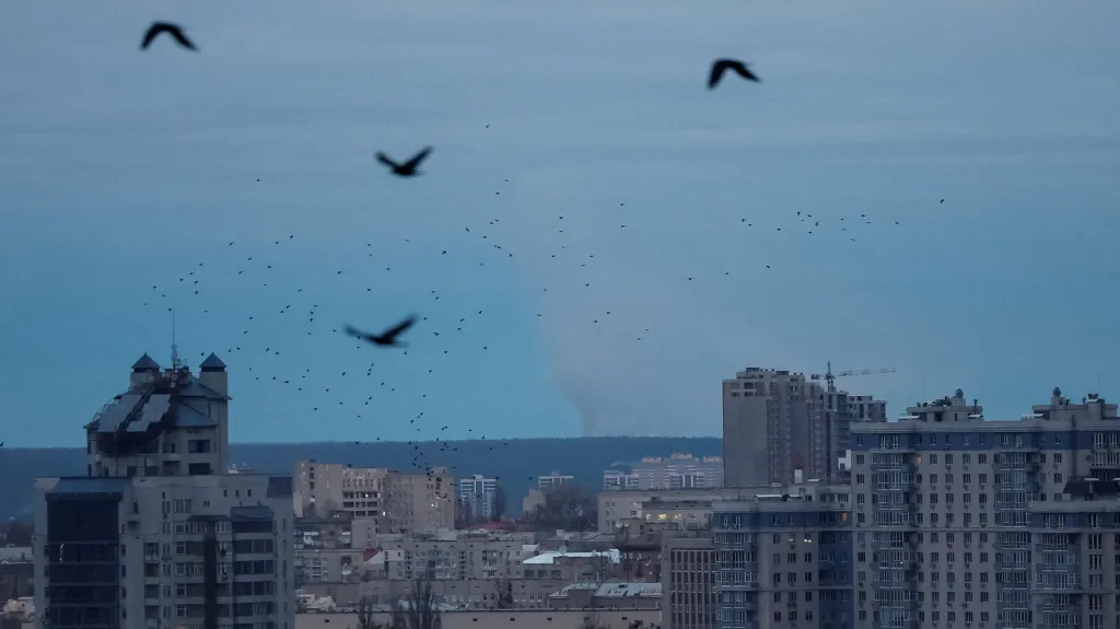 Pohled na ukrajinské hlavní město Kyjev