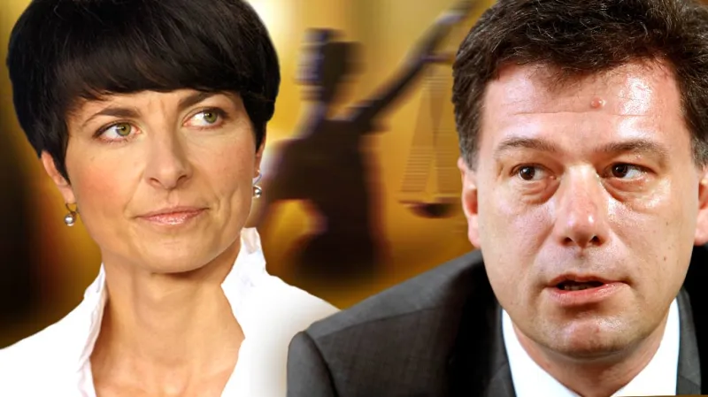 Nejvyšší státní zástupkyně Lenka Bradáčová a ministr spravedlnosti Pavel Blažek