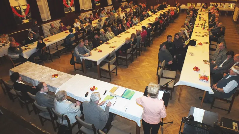 Z výroční schůze boskovických zahrádkářů