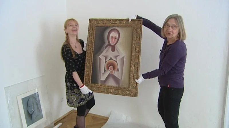 Josef Čapek - Kontemplace (Dívka v hnědém šálu)