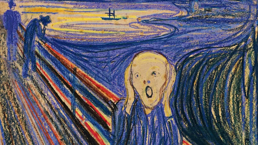 Dražená verze Výkřiku / detail
