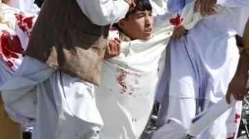 Následky teroristického útoku v pákistánské Kvétě