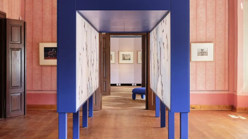 Výstavní architektura pro Palác ilustrace od O+M studio