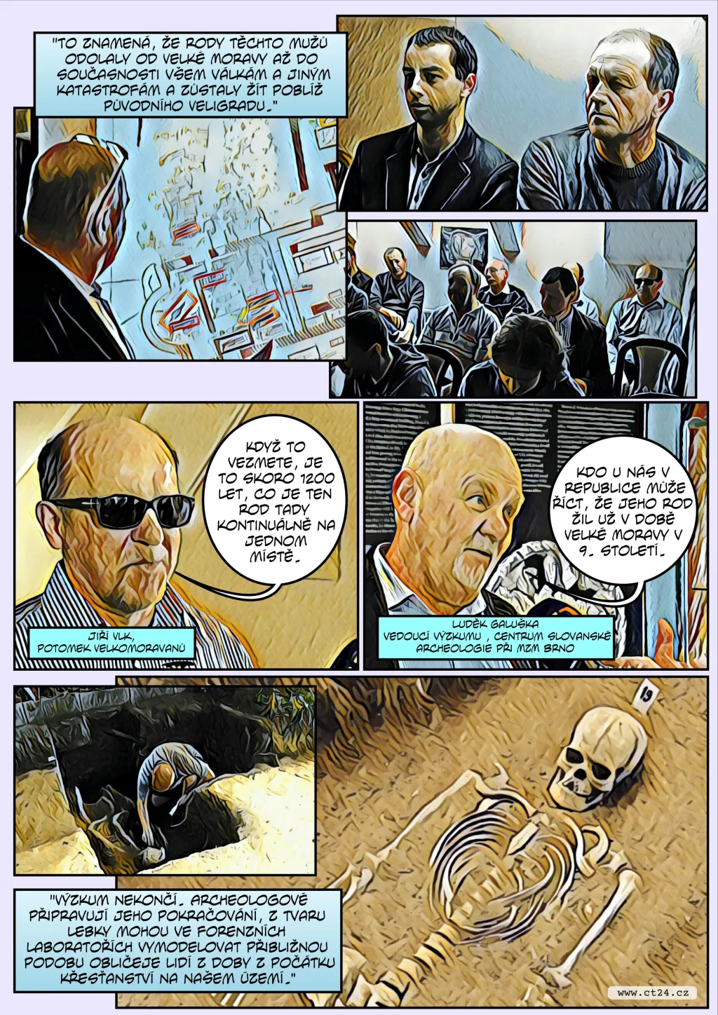 Komiks: Potomci Velkomoravanů na Uherskohradišťsku