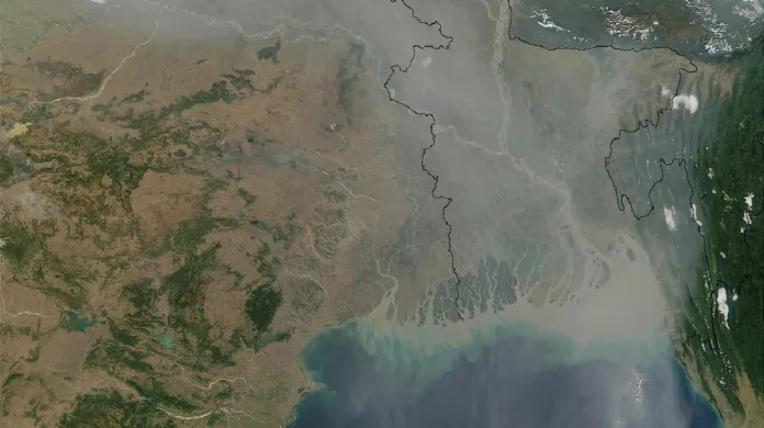 Znečištění aerosoly nad Indií