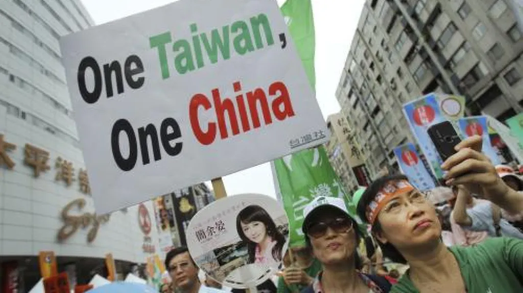 Demonstrace Tchajwanců