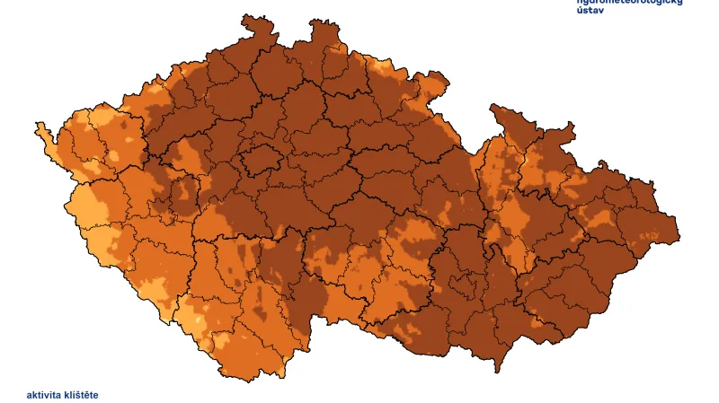 Aktivita klíšťat 11. května