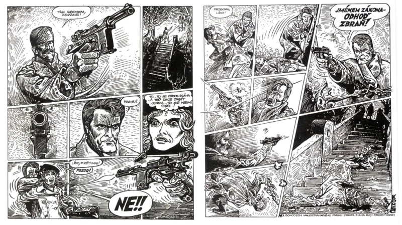 Smrt Lídy Zemanové v komiksu Káji Saudka