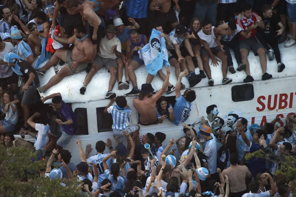 Oslavy argentinského vítězství