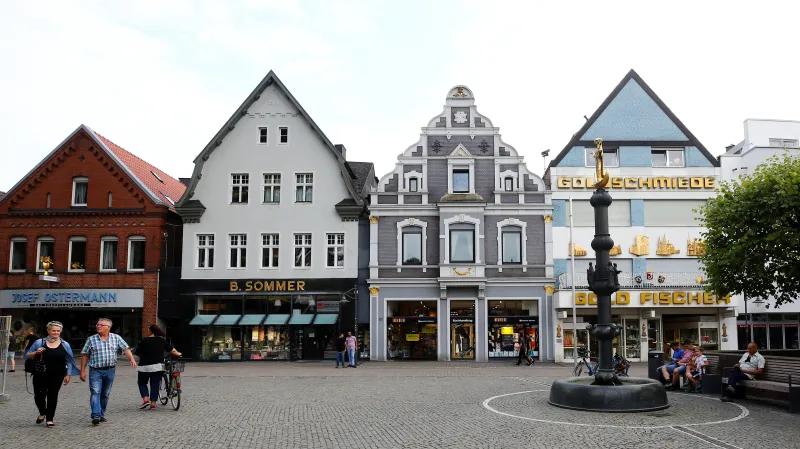 Německé městečko Ahlen, kde Palij dožil v domově pro seniory