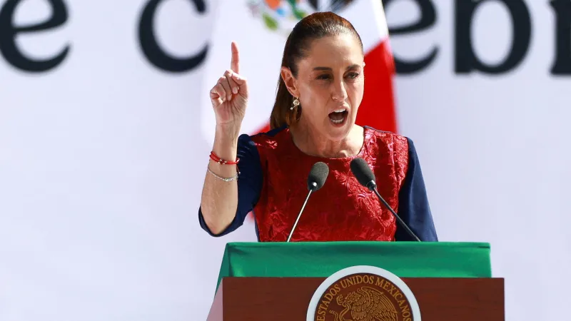 Mexická prezidentka Claudia Sheinbaumová na snímku ze 6. prosince 2025