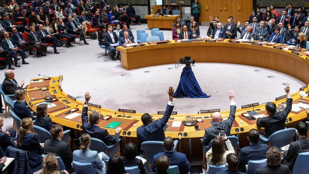 Hlasování v Radě bezpečnosti ve věci palestinského členství v OSN