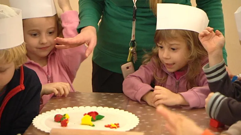 Děti na výstavě ve Ctěnicích