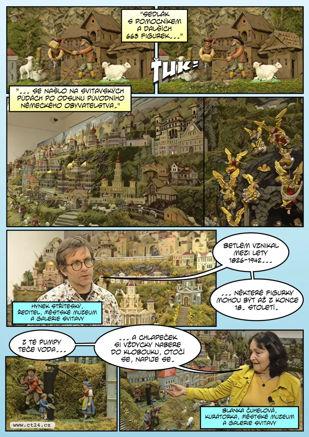 Svitavský mechanický betlém je opravený