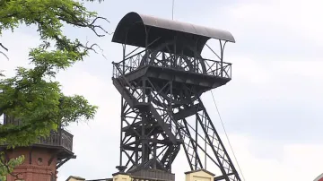 Důlní věž na Příbramsku
