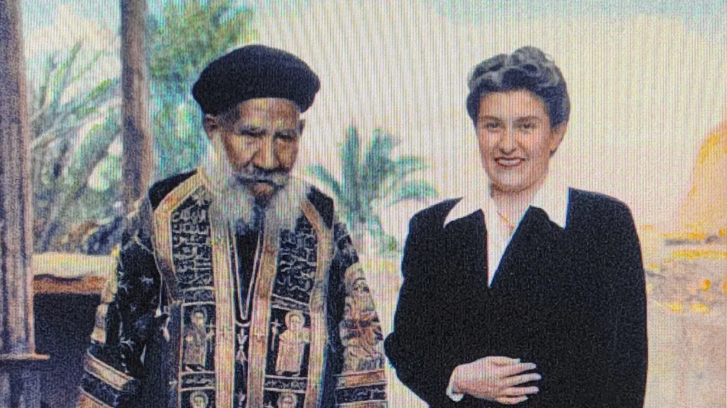 Marta Hellmuthová během svého pobytu v Egyptě