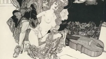Z výstavy erotických grafik (Výstavní síň Viléma Wünscheho)