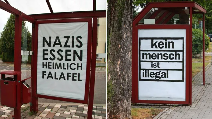 Plakáty v německém Freitalu