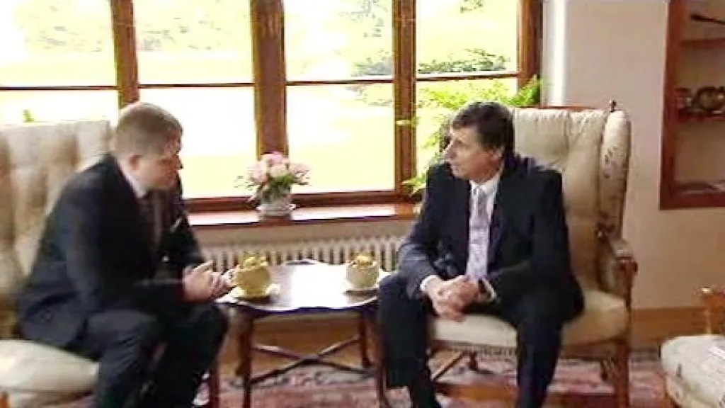 Jan Fischer a Robert Fico