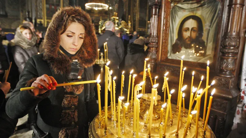 Vánoční mše v Kyjevě