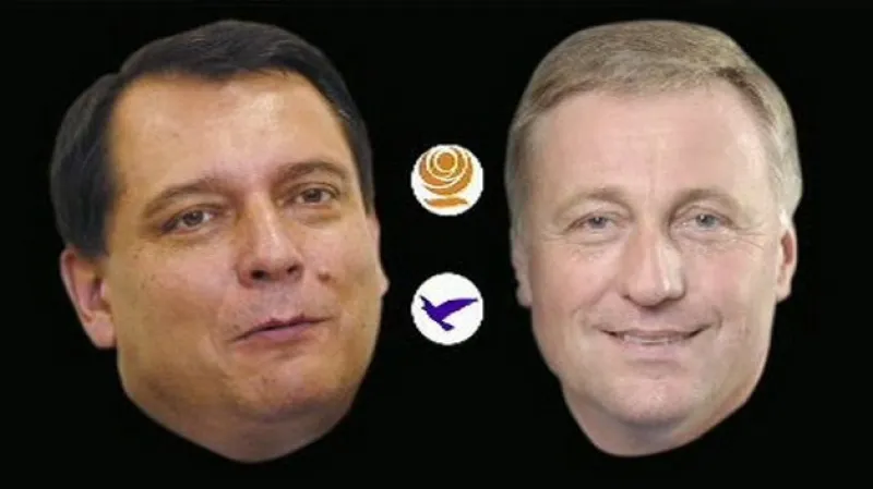 Jiří Paroubek a Mirek Topolánek