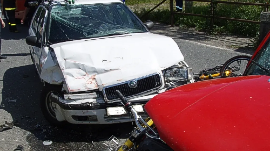 Havarovaná Škoda Felicia