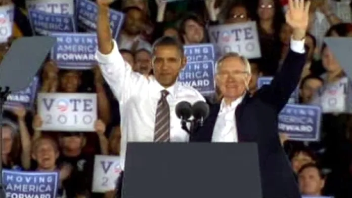 Barack Obama a Harry Reid
