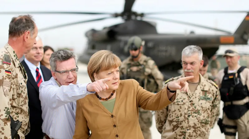 Angela Merkelová v Afghánistánu