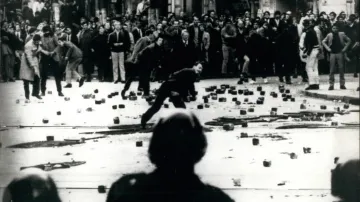 Studentský protest v Paříži v květnu 1968