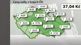 Ceny nafty v ČR ke 22. srpnu 2012