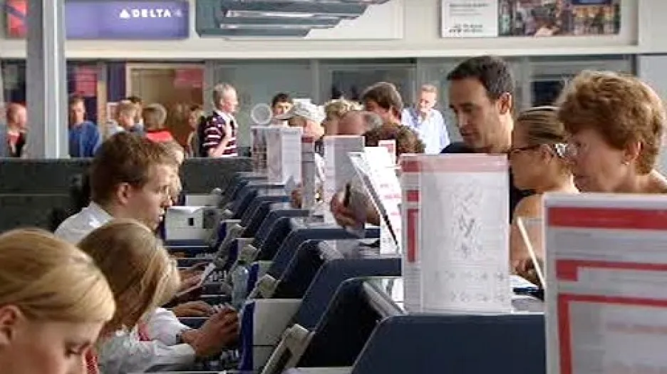 Odbavení na ruzyňském letišti