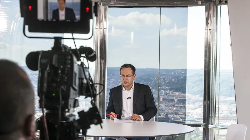 Otázky Václava Moravce v Žižkovské věži