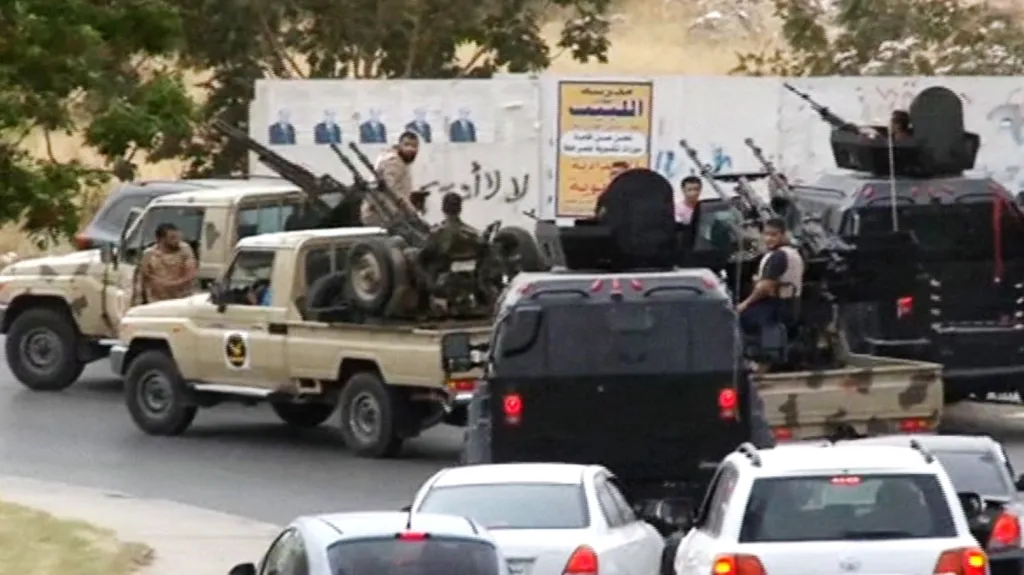 Libyjské milice v akci
