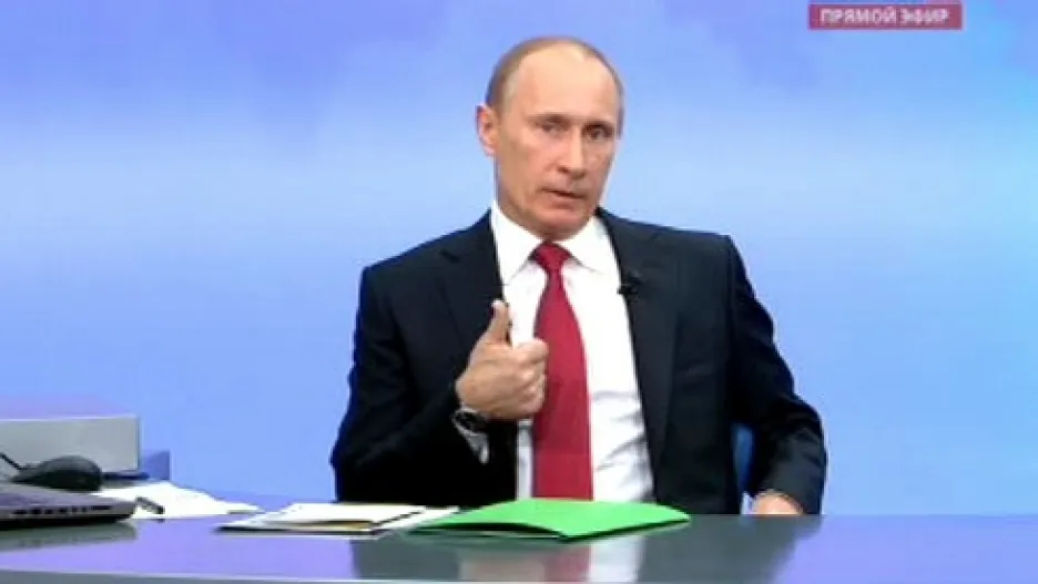 Vladimir Putin v televizní debatě