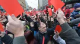 Proti Miloši Zemanovi se demonstrovalo v Praze i Brně