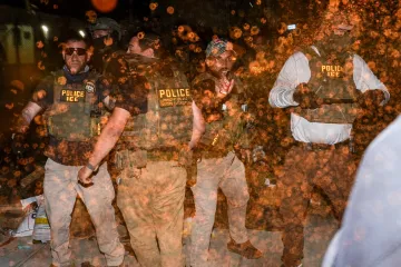 Protestující se střetli s agenty ICE u detenčního centra v New Jersey