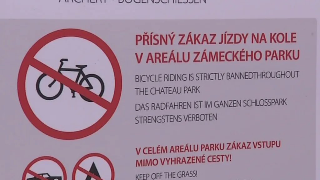 Informační tabule pro cyklisty