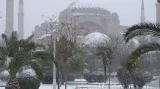Zasněžená Hagia Sofia