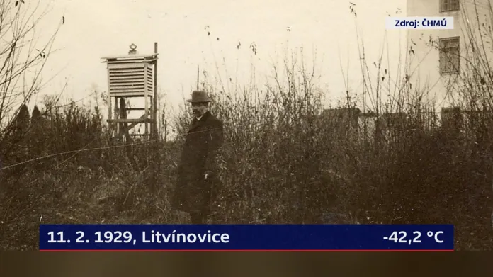 11. 2. 1929, Litvínovice, -42,2 °C