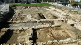 Odkryté základy bratrského domu v Přerově