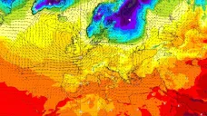 Nad Evropou aktuálně panují velké rozdíly teplot