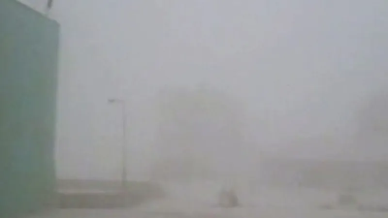 Sopečný prach na Kamčatce