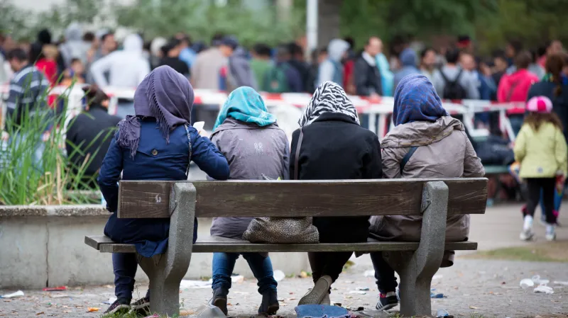 Čekání před registračním centrem