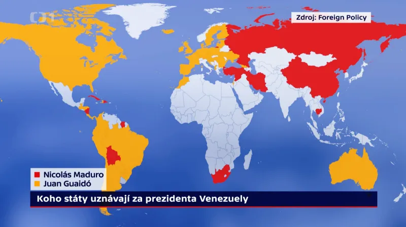 Koho státy uznávají prezidentem Venezuely